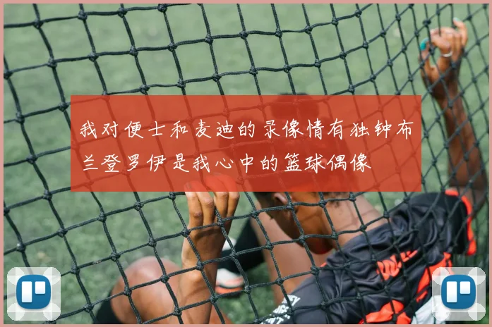 我对便士和麦迪的录像情有独钟布兰登罗伊是我心中的篮球偶像